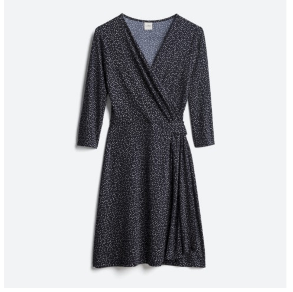 Kaileigh Meesha Faux Wrap Knit Dress